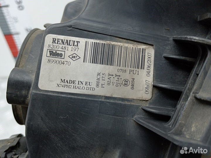 Фара передняя для Renault Laguna 2 89900470
