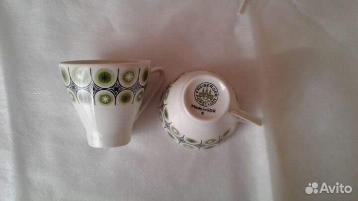 Кофейный сервиз, немецкий фарфор из гдр