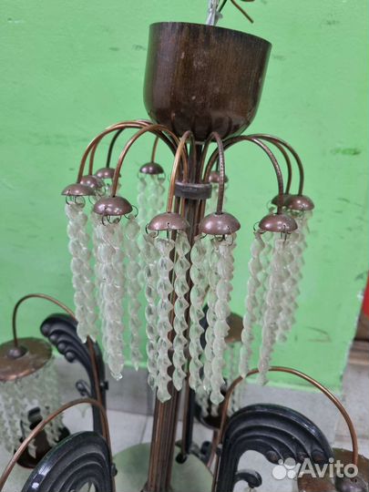 Хрустальная люстра, времён СССР