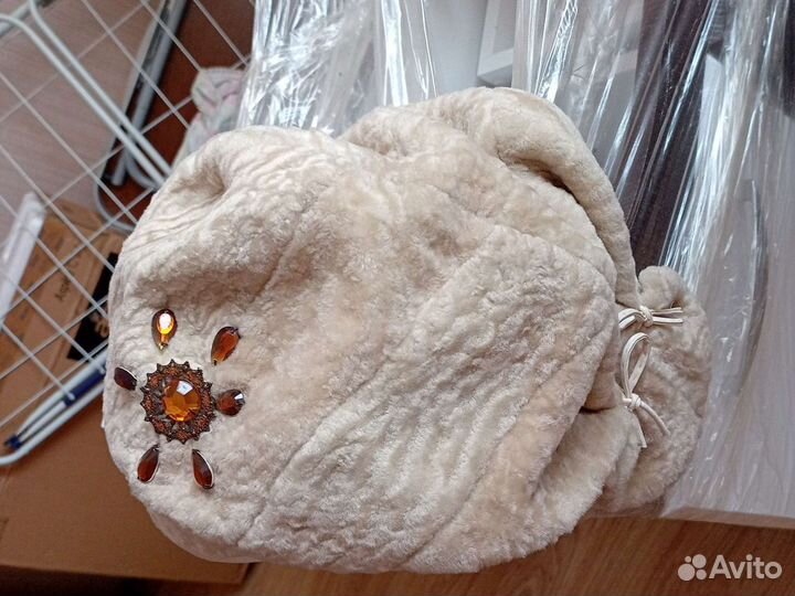 Меховая кепка натуральная