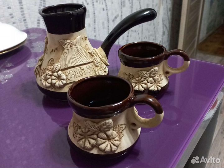 Ваза цветное стекло СССР