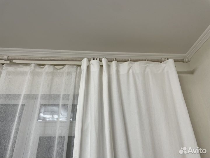 Двухрядный карниз для штор