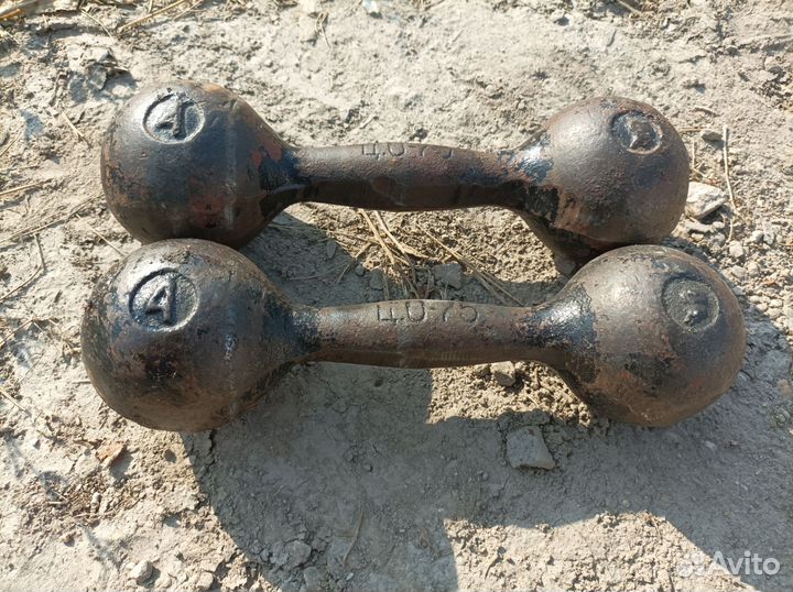 Гантели СССР по 4 кг