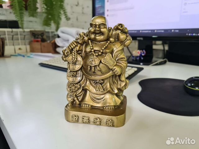Статуэтка Хотей Бог богатства 17 см, 1,5 кг купить в Москве | Хобби и ...