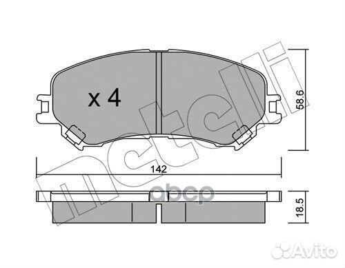 22-1111-0 колодки тормозные дисковые Renault E