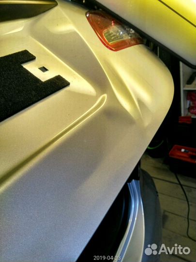 Удаление вмятины без покраски