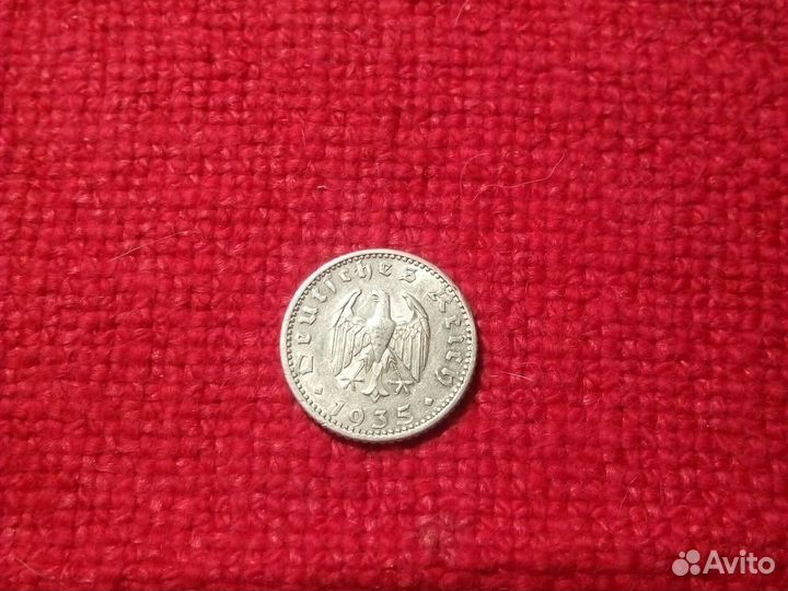 Монеты /50 reichspfenning / 1935 год.F.D. (VF) 2шт