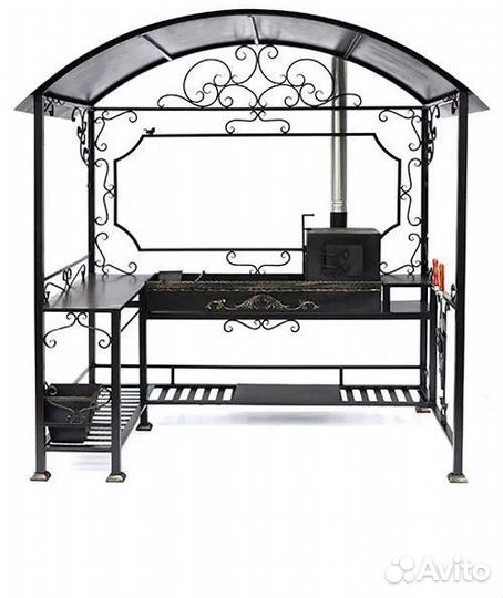 Мангал с печью