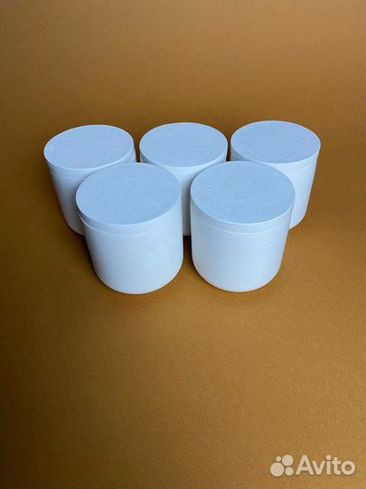 Гипсовые стаканы с крышкой для свечей (заготовки)