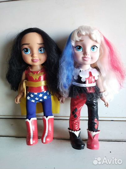 Куклы DC superhero girls Харли Квинн, Чудо Женщина