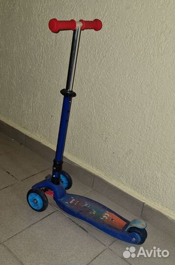 Самокат детский бу, колесики светятся