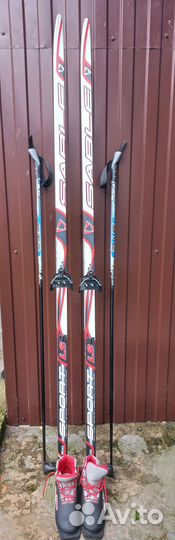 Лыжи беговые с ботинками