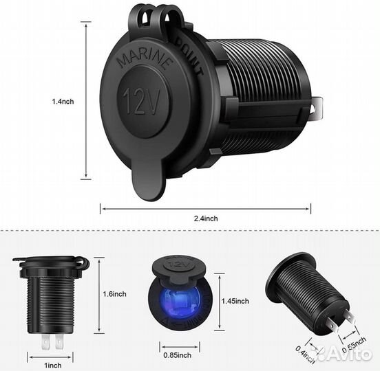 Гнездо прикуривателя 12В