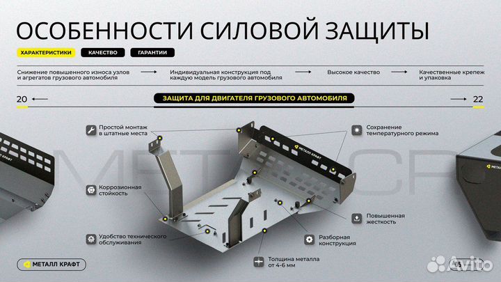 Защита двигателя и радиатора FAW J7