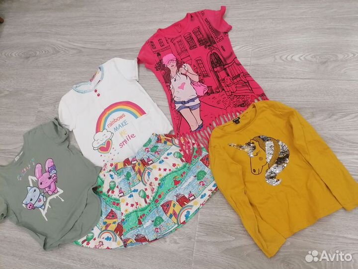 Вещи пакетом для девочки 6-8лет