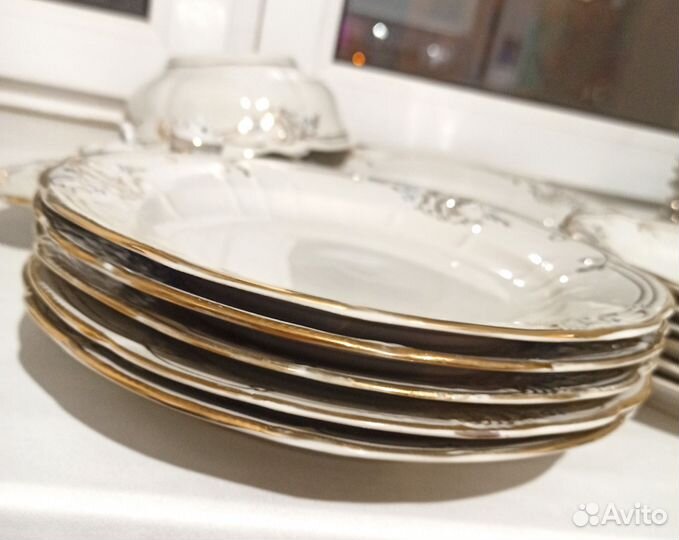 Сервиз СССР столовый барановский незабудки