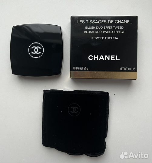 Chanel румяна 17 tweed fuchsia