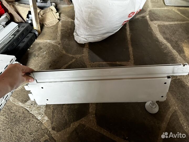 Боковина шарнирная опора стеллажа 20 шт серые