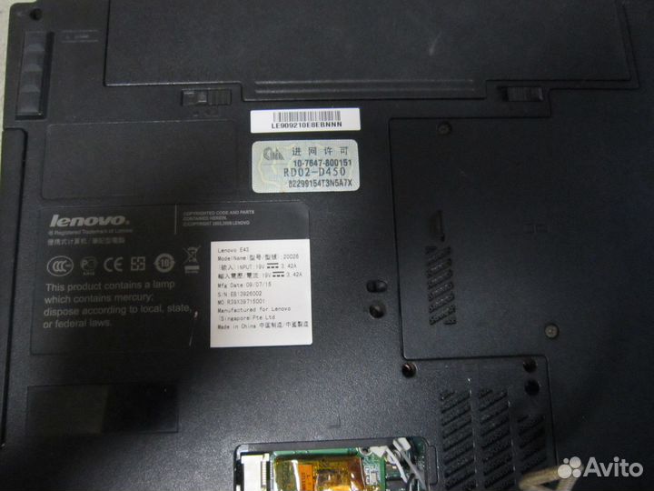 Ноутбук lenovo e43