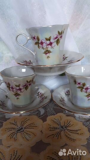 Фарфор из СССР кофейные пары Коростень