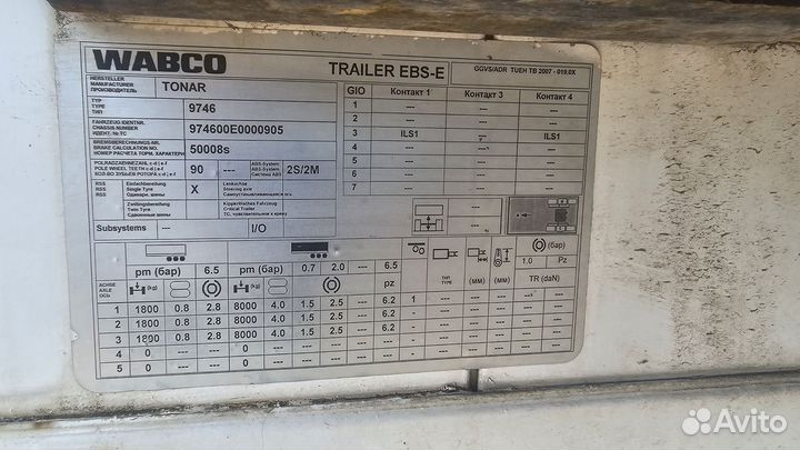 Полуприцеп рефрижератор Тонар 9746, 2019