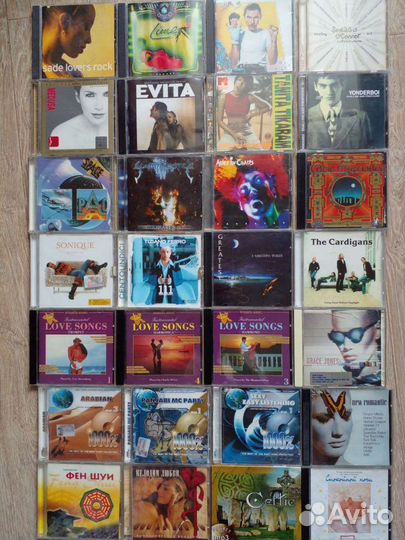 Коллекция CD Музыки 500 шт Рок и др. направления