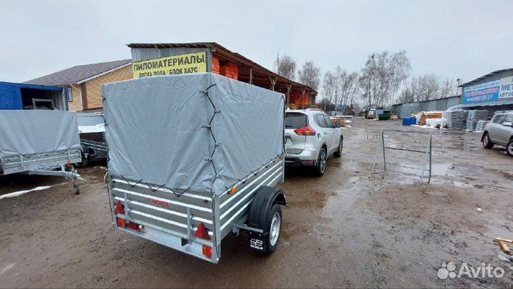 Прицеп легковой для автомобиля с тентом