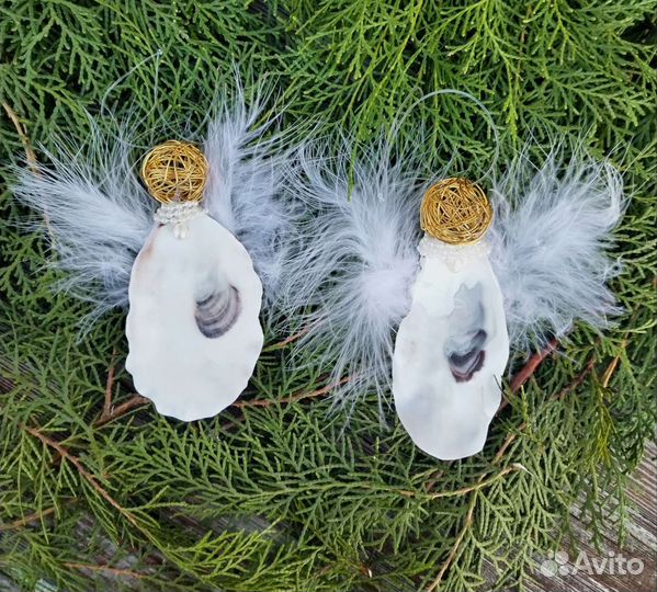 Ангел - Хранитель из ракушки большой