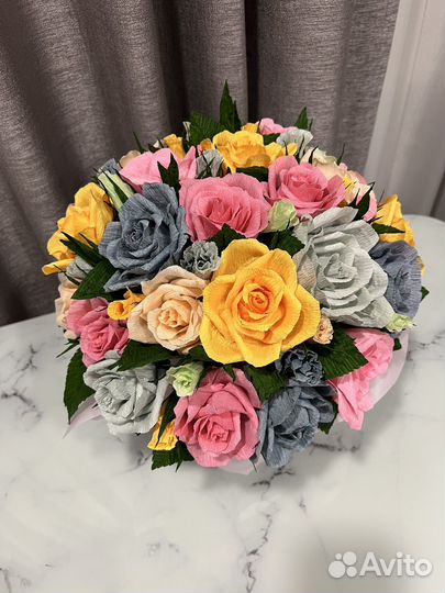 Цветы из гафрированной бумаги