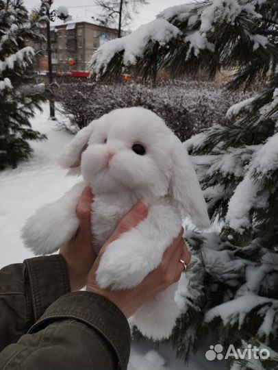 Игрушка кролик в стиле тедди