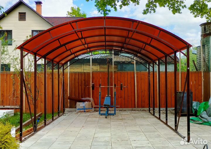 Навес Усиленный Комфорт-Плюс 3,65 х 6,0