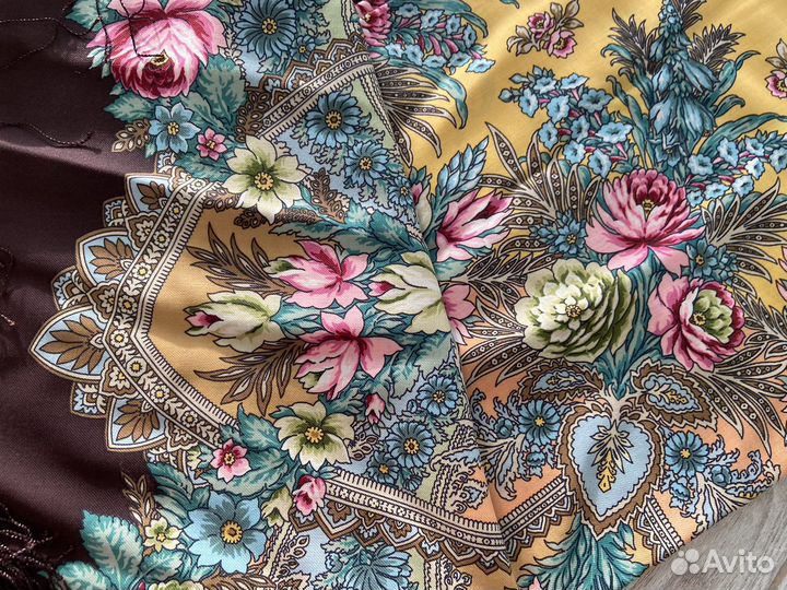 Павловопосадский платок 148 июньское утро