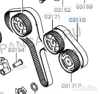 Mitsubishi galant E53 ремень грм
