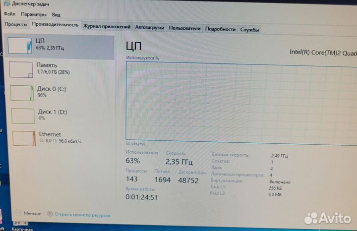 Системный блок 4 ядра