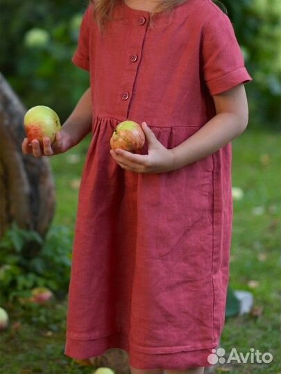Платье из льна 110см