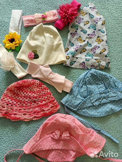 Панамки, повязки,косынки для девочки