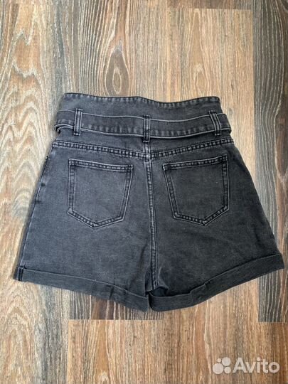 Шорты на высокой талии 26р