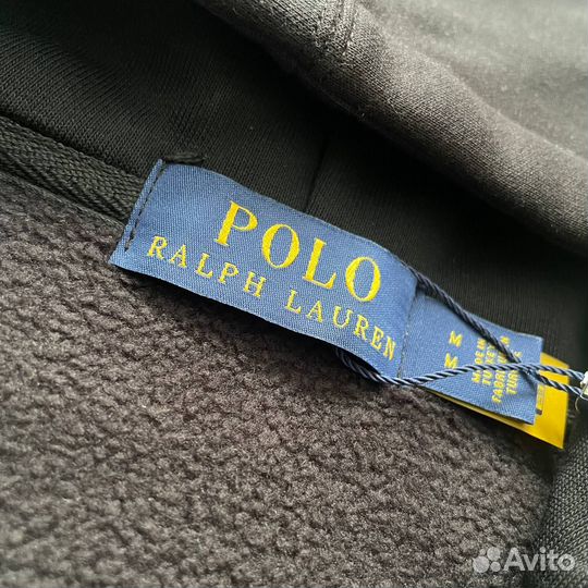 Зип худи Polo Ralph Lauren черный тренд сезона