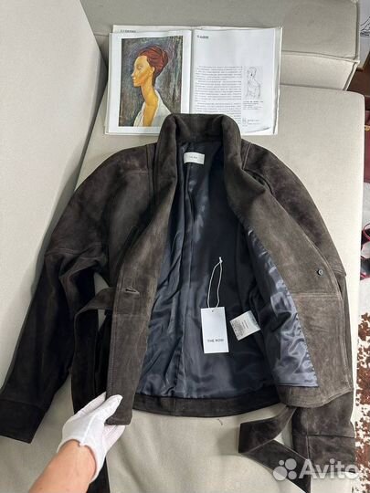 Куртка замшевая женская The Row кофе