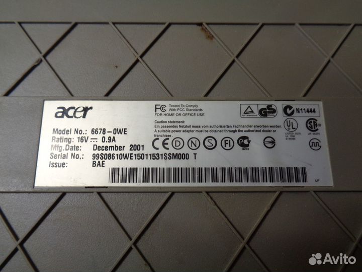 Сканер acer model 6678-OWE