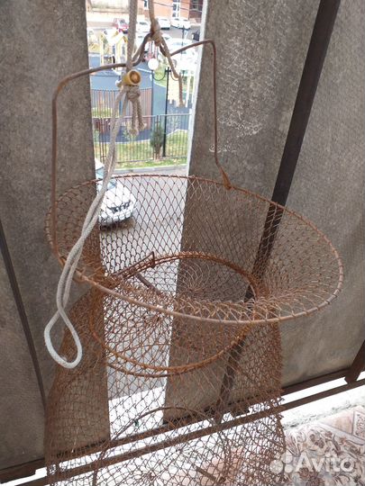 Сетка-корзина для рыбы. СССР