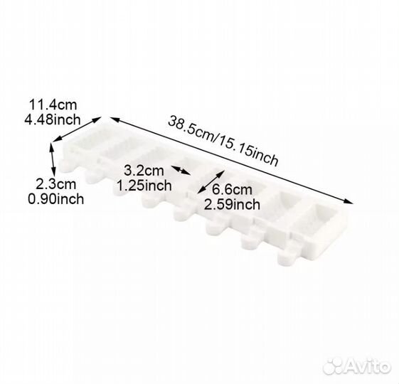 Силиконовая форма для мороженого (новая)