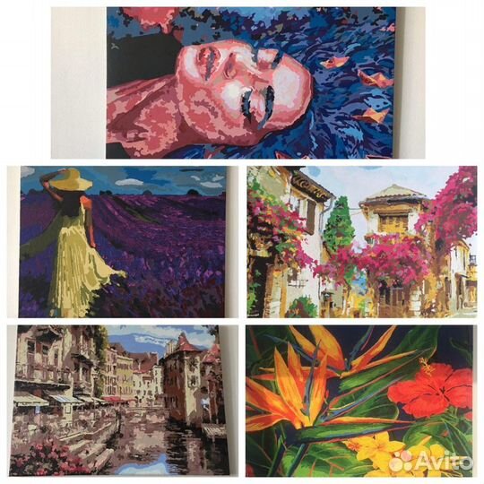 Стильные картины. Янтарь. Коллаж панно