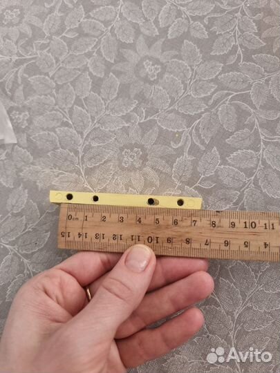 Ручка золото мебельная 32 мм Fan