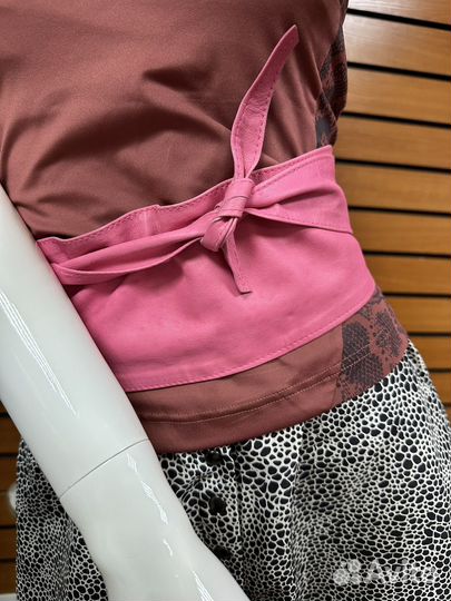 Пояс из розовой кожи max mara Италия оригинал