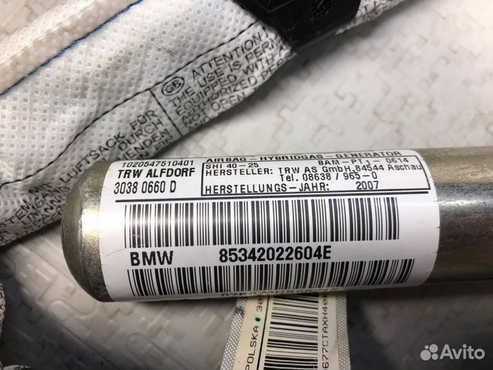 Шторка безопасности подушка air bag BMW E83 E83