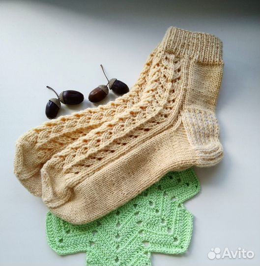 Вязаные носки