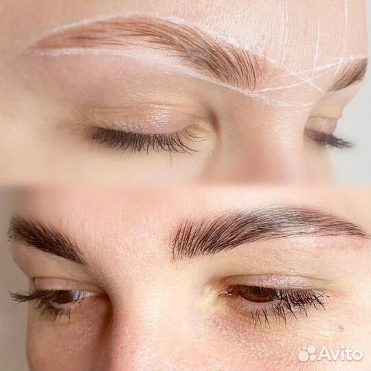 Ламинирование ресниц/Долговременная укладками Бров