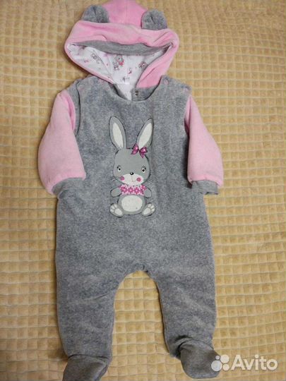 Комбинезон для девочки утеплённый