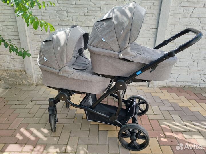 Коляска 3 в 1 Aroteam twinat duo для двойни